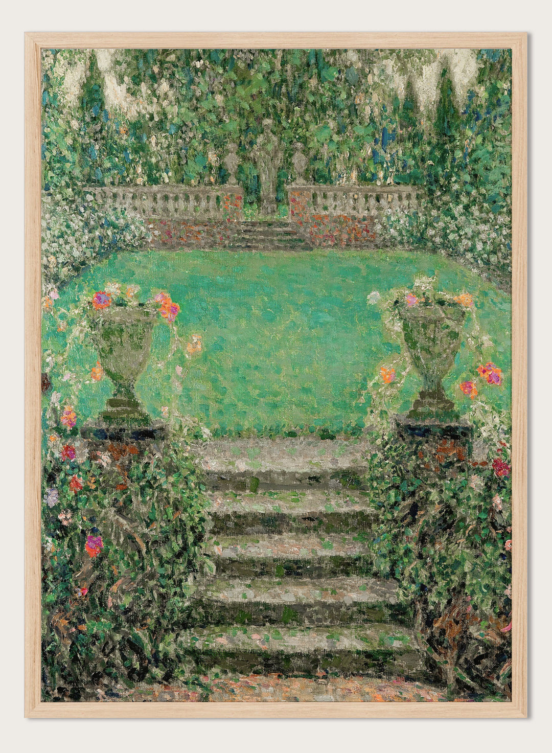 "Garden Steps, Gerberoy" Art Print