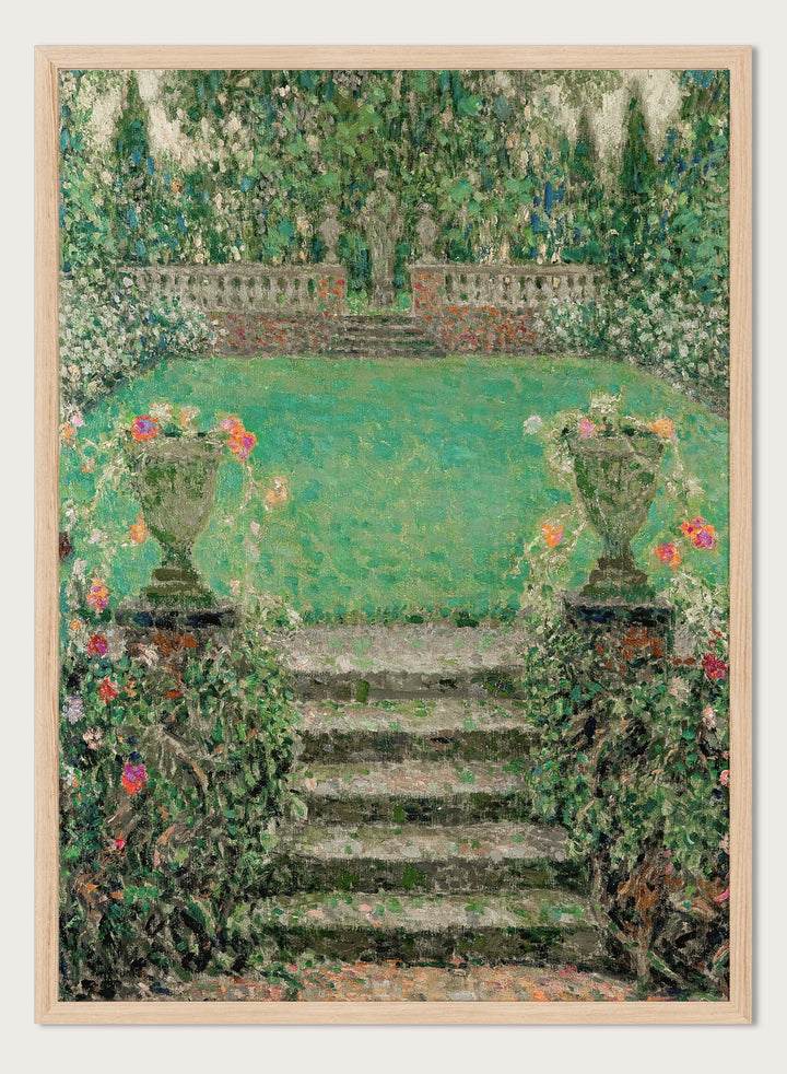 "Garden Steps, Gerberoy" Art Print