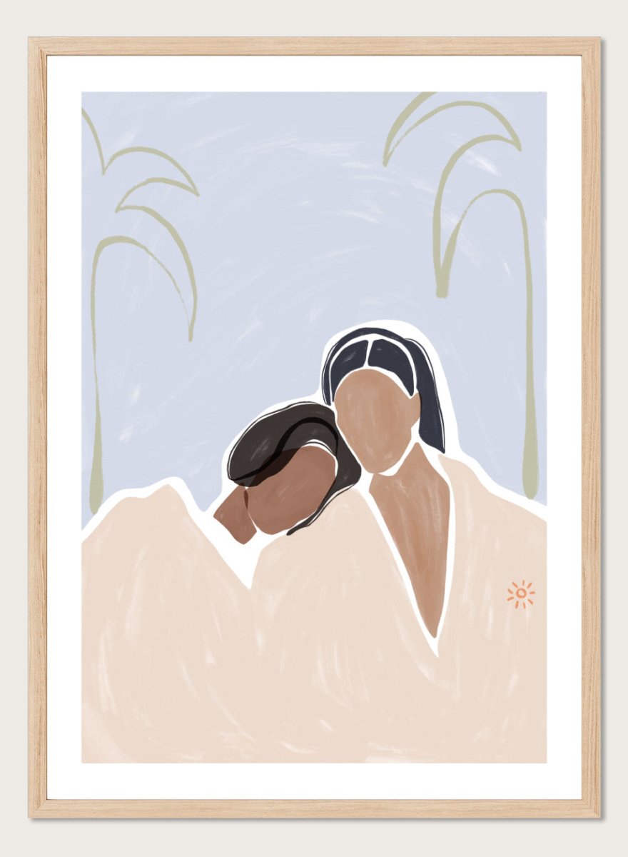 Ivy Green Illustrations - Girlfriends Print By Ivy Green