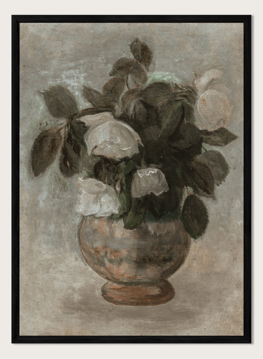 "White Roses" Art Print