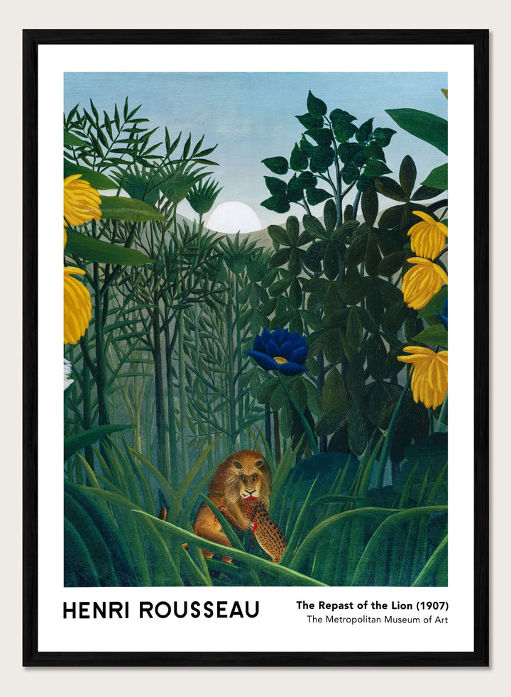 Henri Rousseau The Repast of the Lion 1907 Art Print