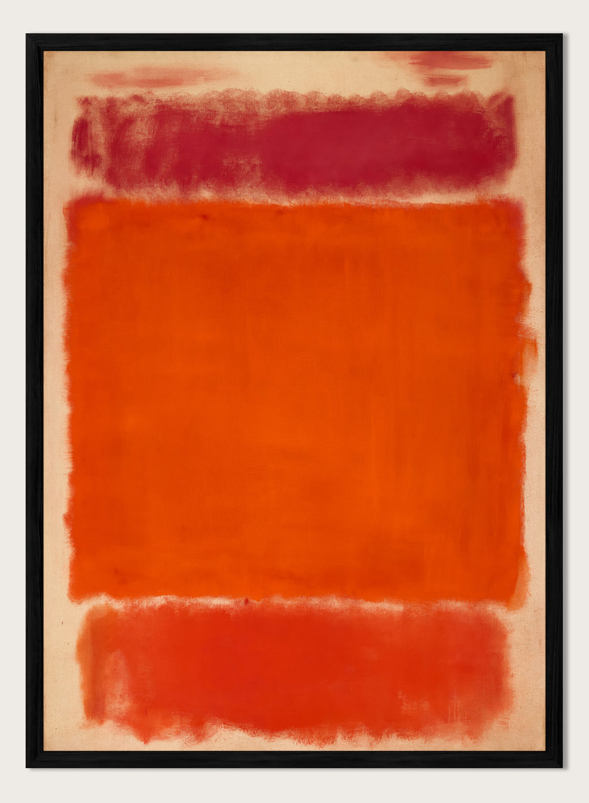 Mark Rothko No. 1 1962 Red Orange Vintage Poster Colorful Art