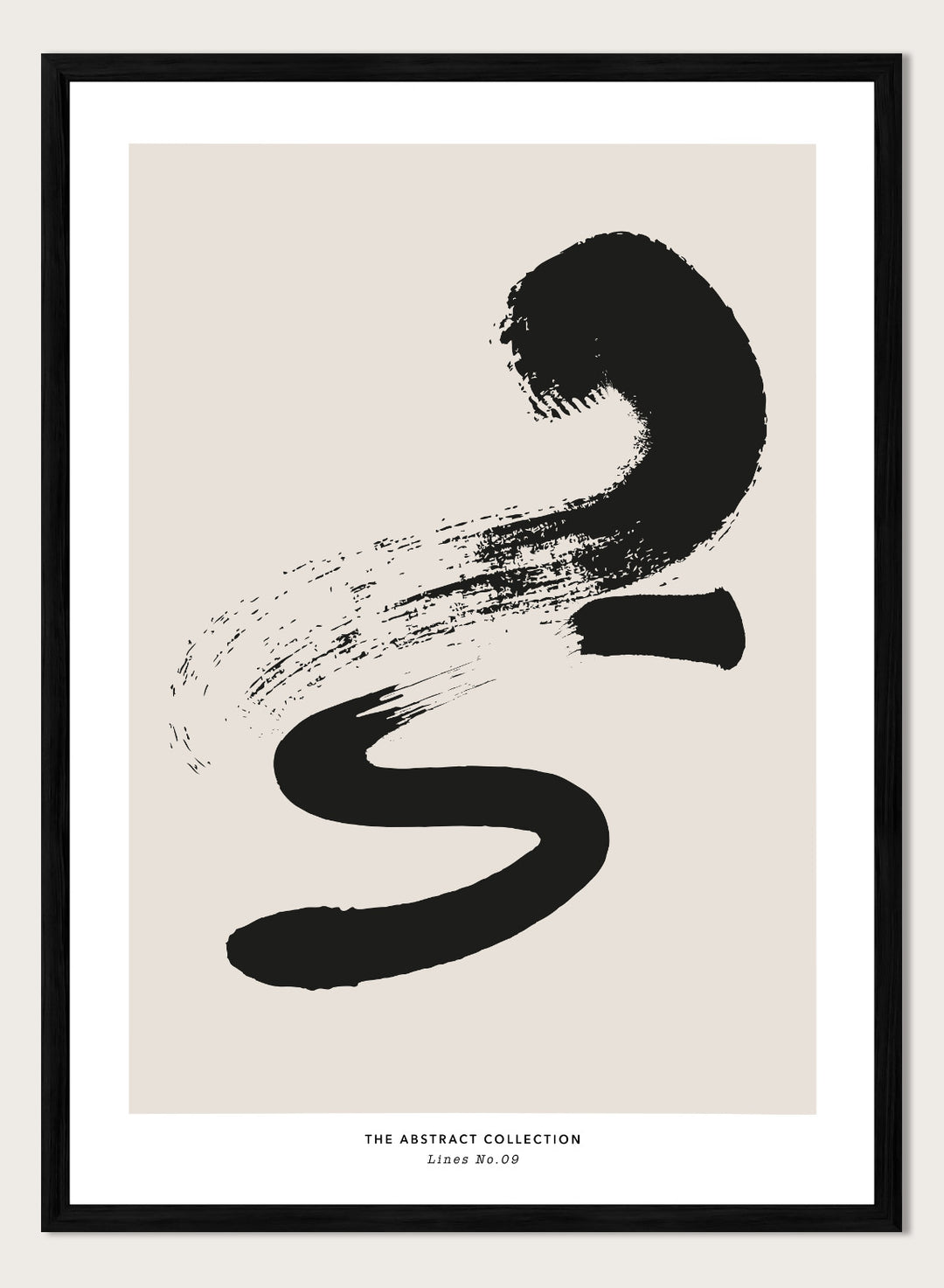 Minimalist Paint Brush Strokes Art Print AB15