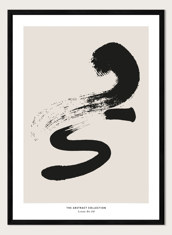 Minimalist Paint Brush Strokes Art Print AB15