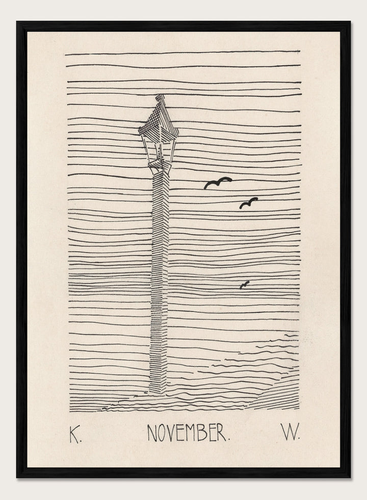 “Lantern and Three Birds” Art Print