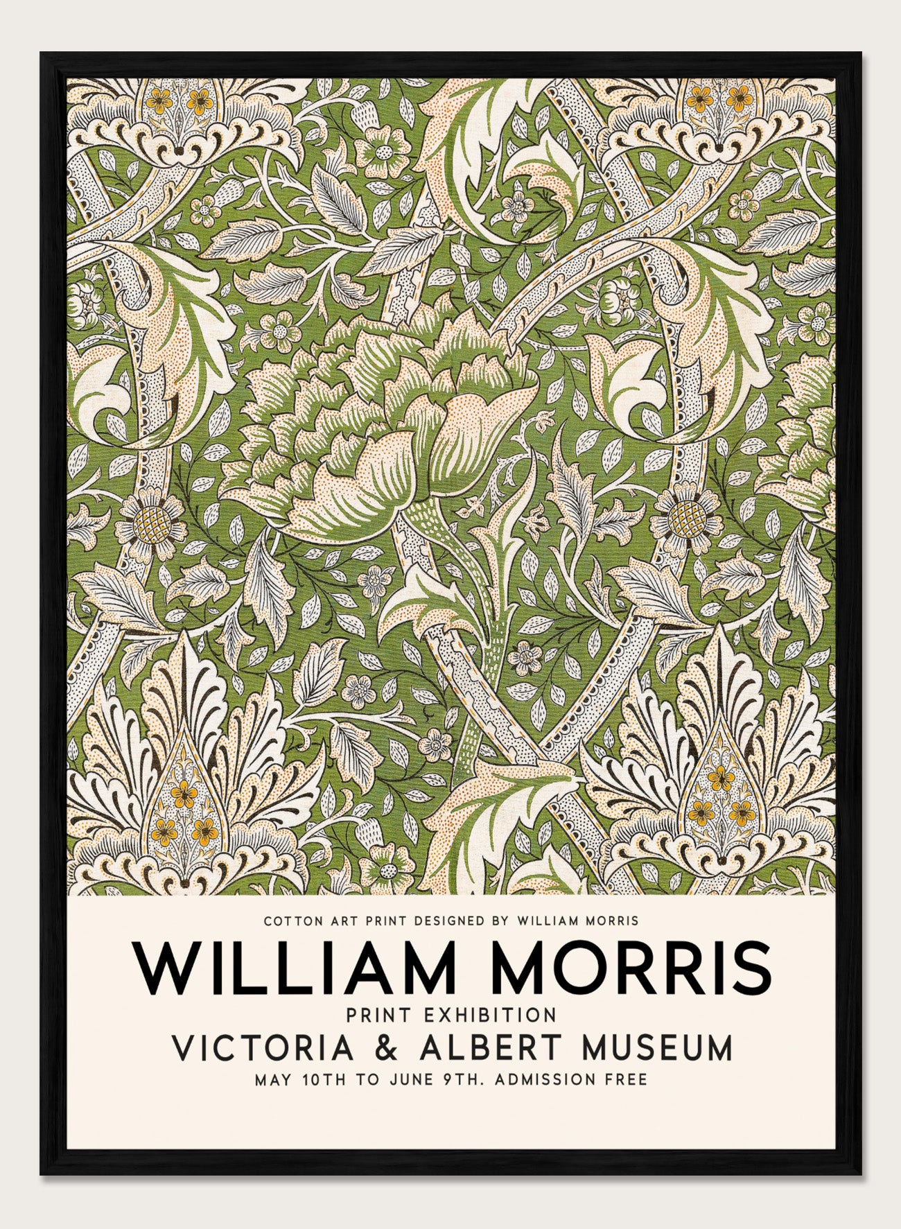 アート　PRETTY GREEN Prints 「Pocket Full」 William Morris Windrush Flowers Vintage Art Print Art Museum