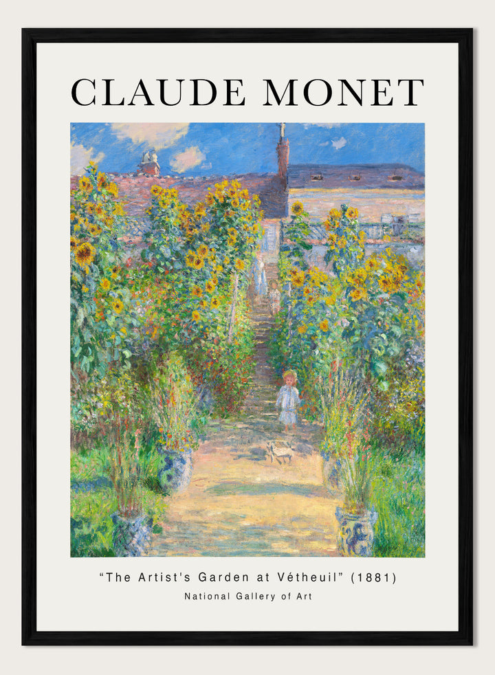 The Artist's Garden at Vétheuil 1881 by Monet Print