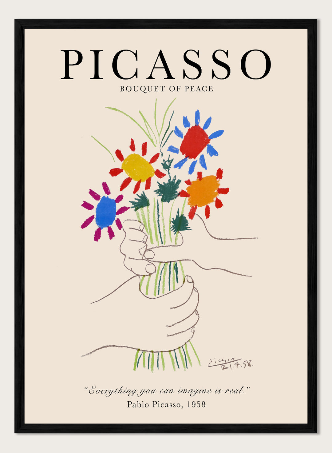 Pablo Picasso Bouquet of Peace Art Print