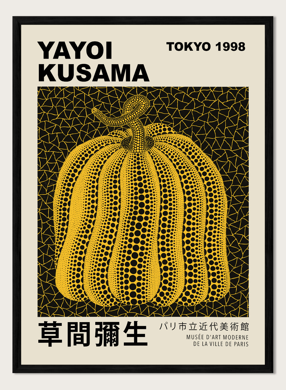 Yayoi Kusama 草間彌生 Pumpkin Forever Exhibition Poster Japanese