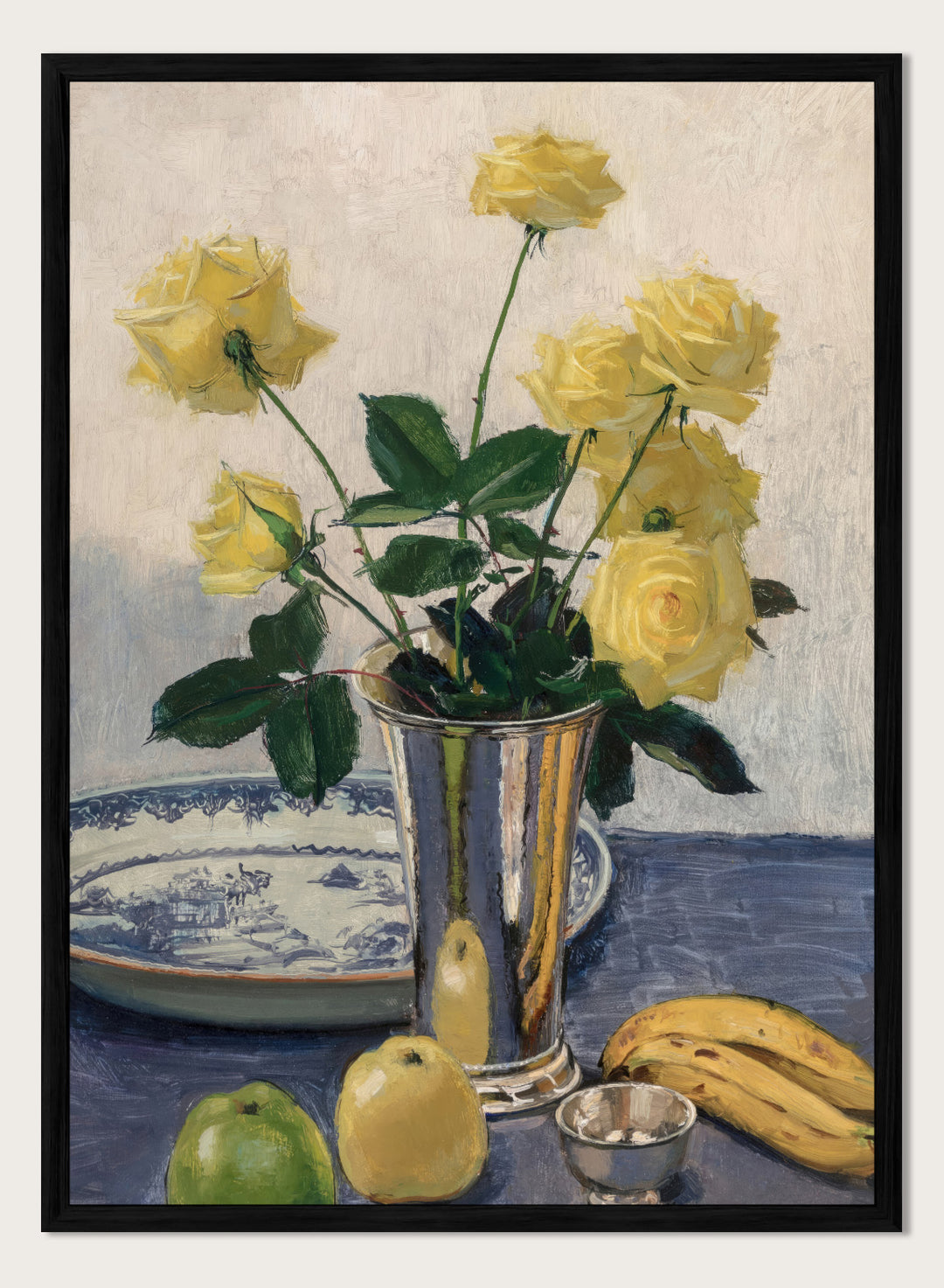 "Still Life with Yellow Roses" Art Print