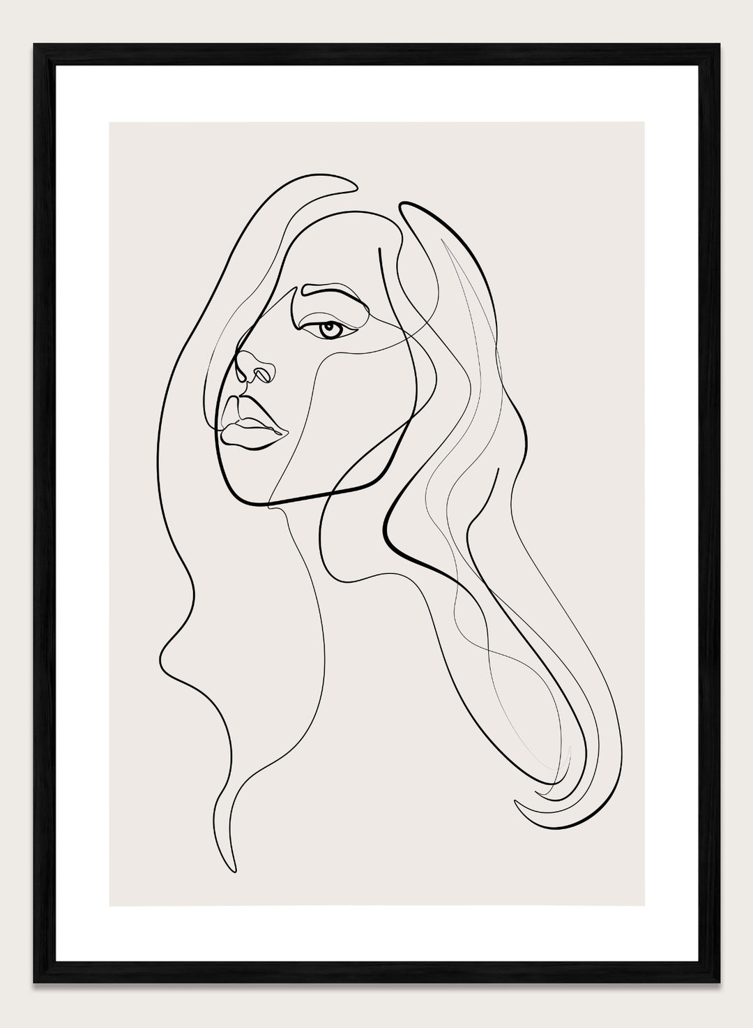 Silhouette Line Art Print