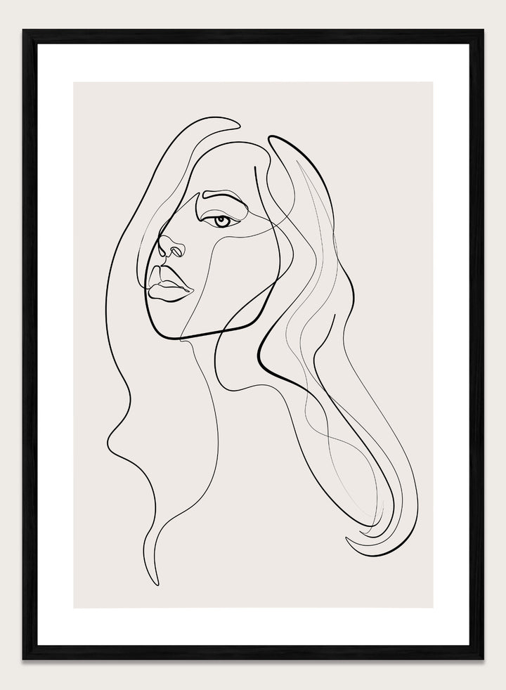 Silhouette Line Art Print
