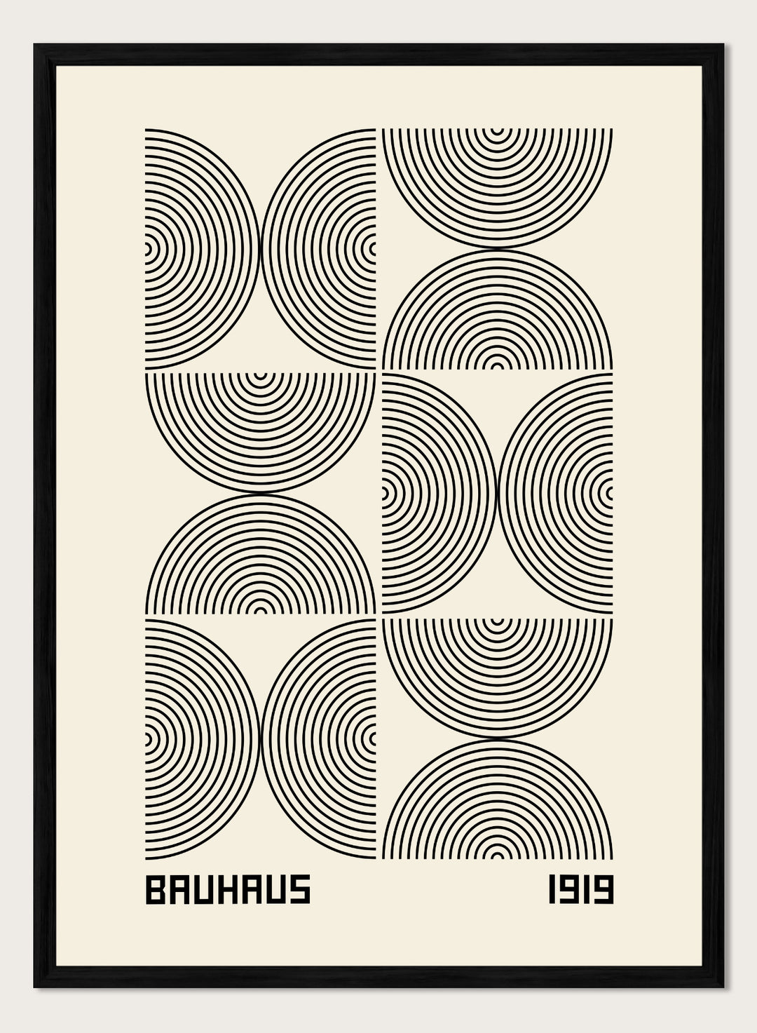 Bauhaus 1919 Geometric Lines Art Print BH64