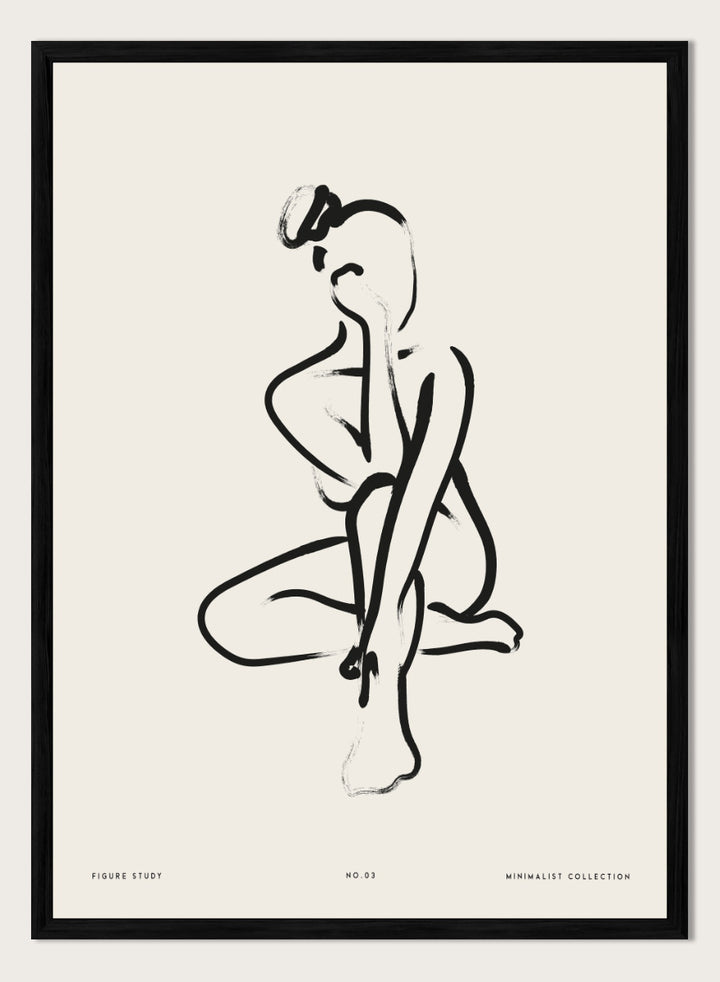 "Seated Figure No.03" Art Print