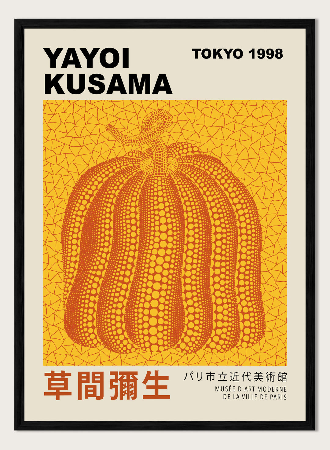Pumpkin Forever Inspired by Yayoi Kusama Art Print