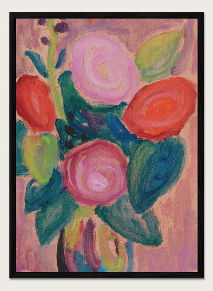 "Bouquet of Flowers in a Vase" Art Print