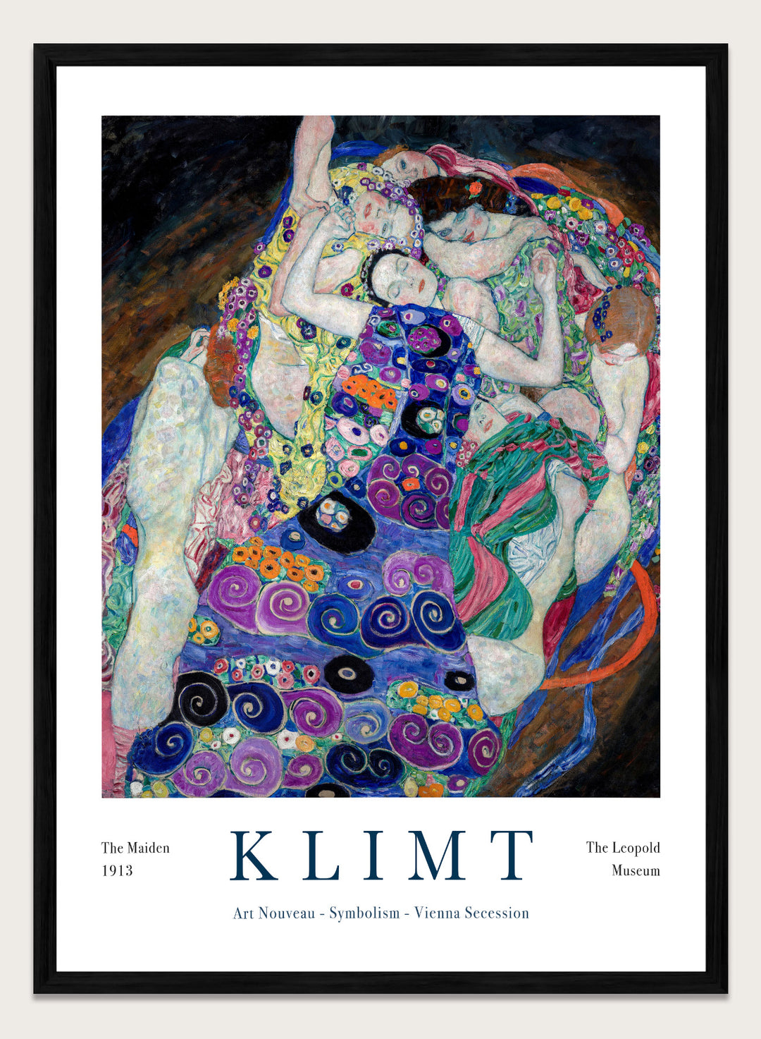 Gustav Klimt The Maiden 1913 Art Print
