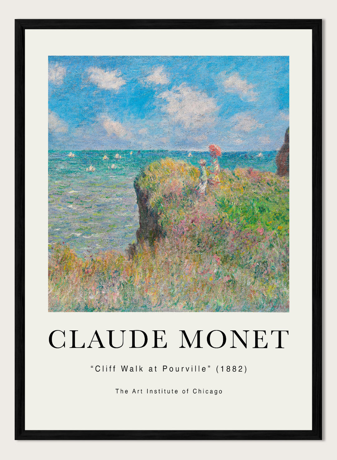 Cliff Walk at Pourville 1882 by Monet Print