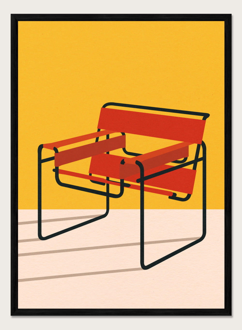 Rosi Feist - Wassily Chair Marcel Breuer Art Print