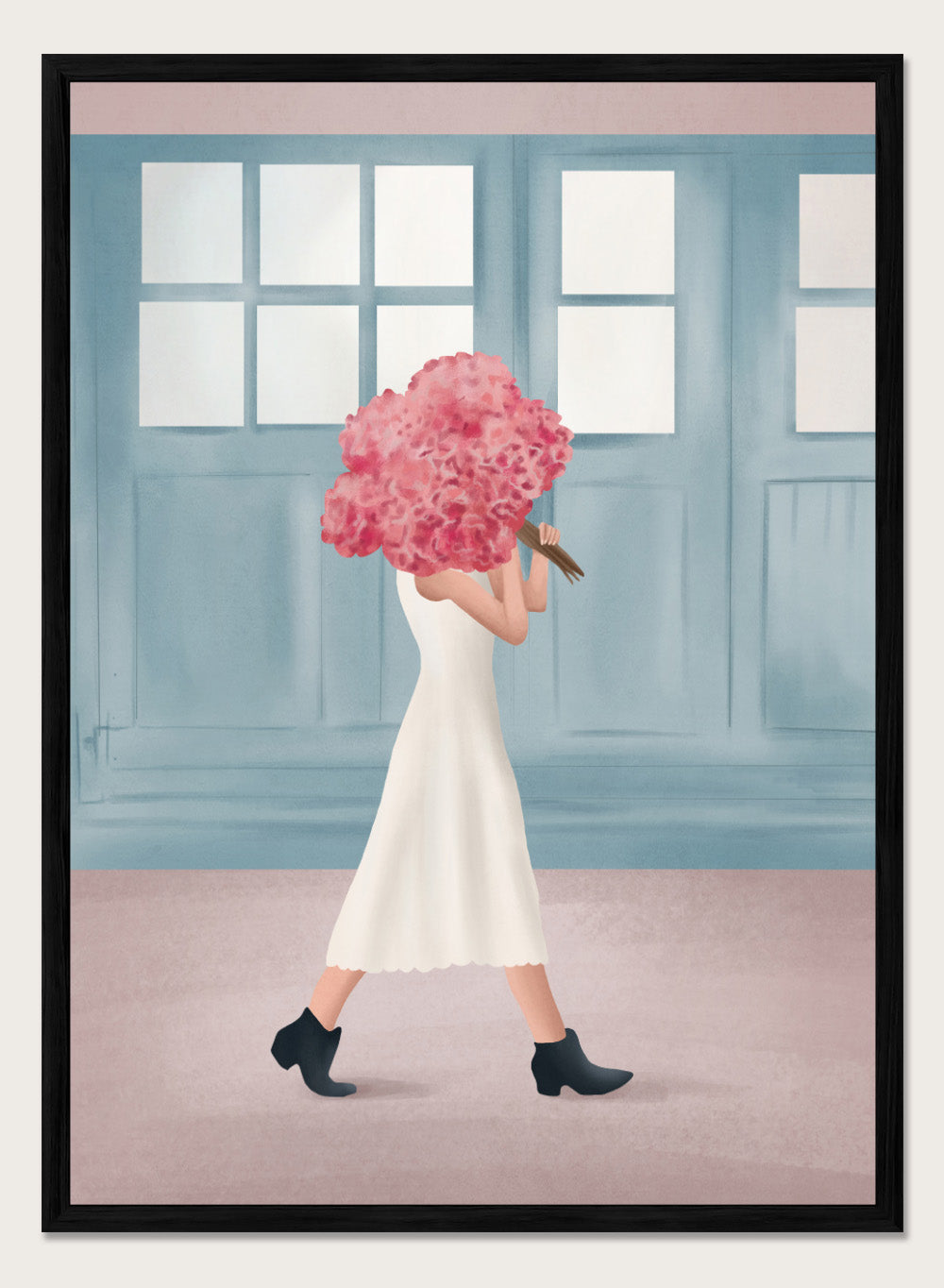 Flowers for You by Flow Line is a modern floral art print celebrating thoughtful gestures and everyday love. A colorful wall poster from the It’s All Love collection.