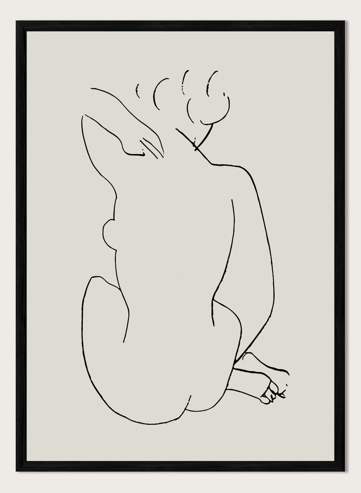 Nude Figure Sketch by Henri Matisse Print