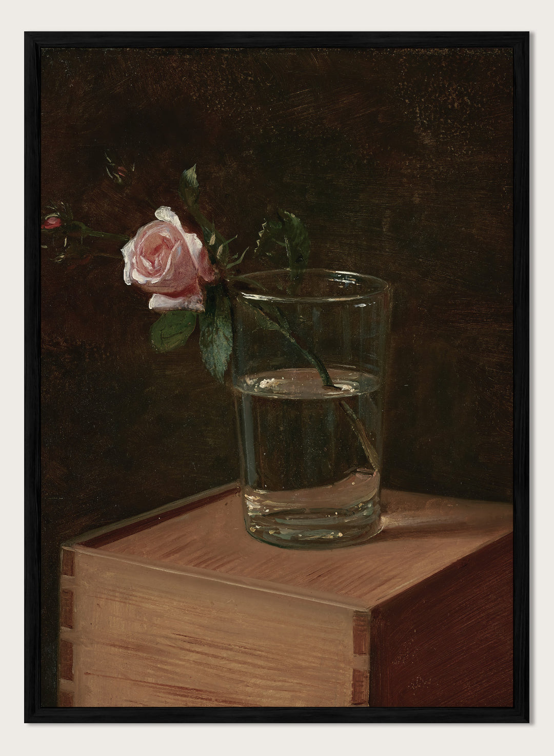 "Rose in a Glass" Art Print