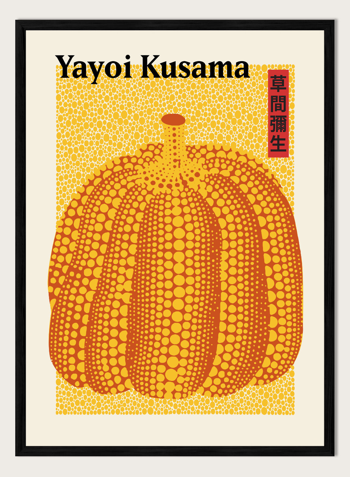 Yayoi Kusama 草間彌生 Pumpkin Forever Exhibition Poster Japanese