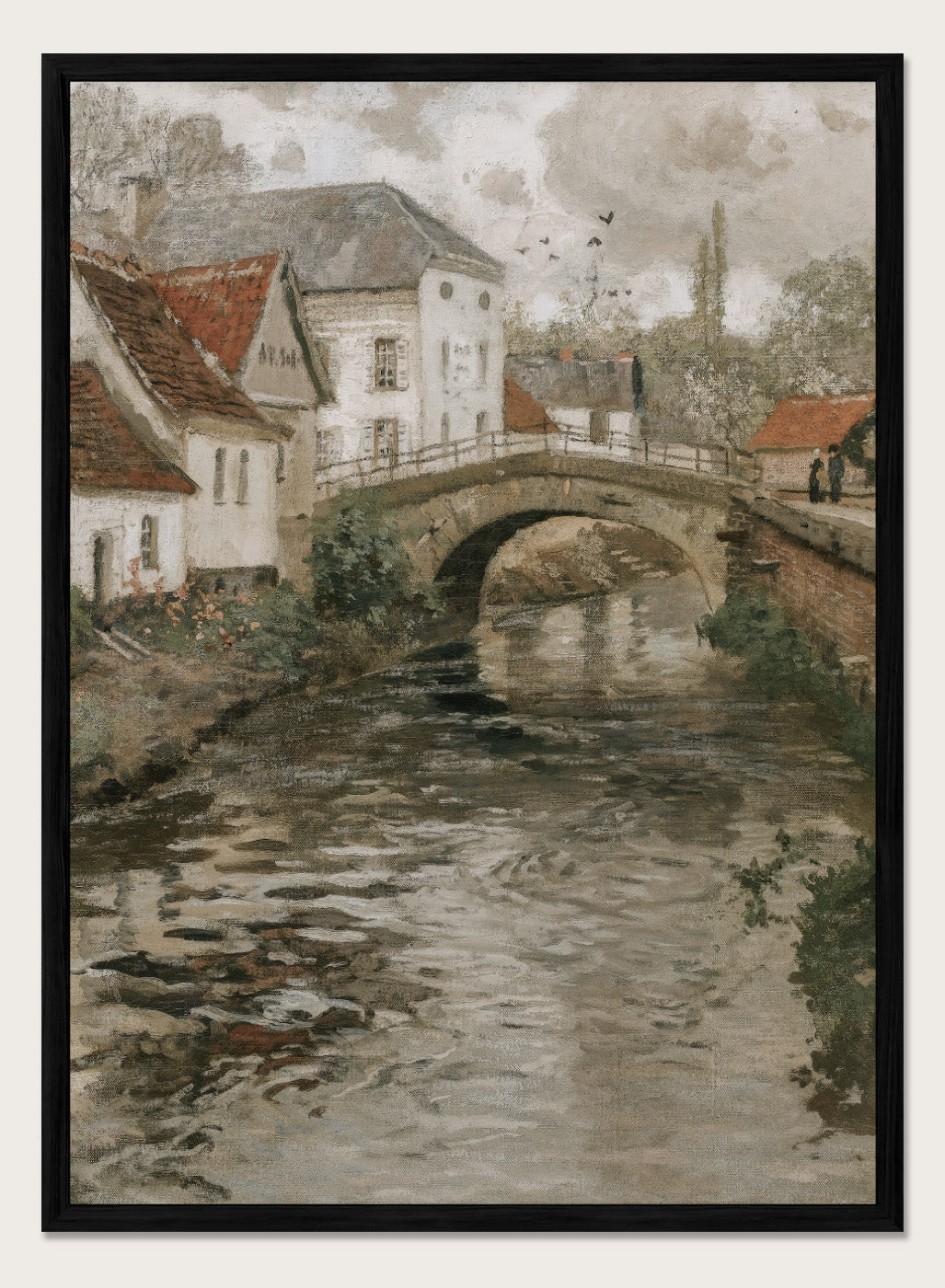 "Small Town Near La Panne, Belgium" Art Print