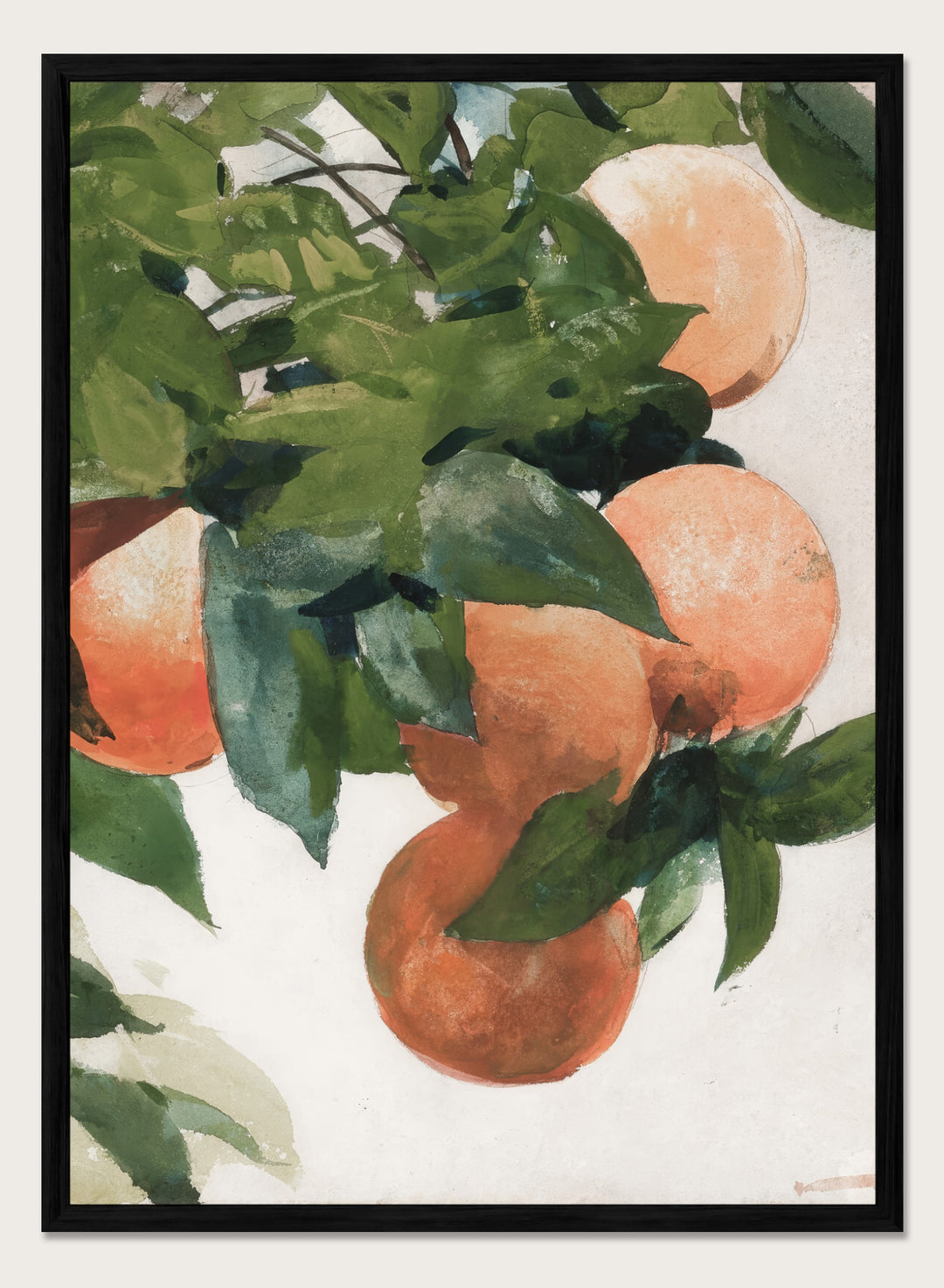 "Oranges on a Branch" Art Print
