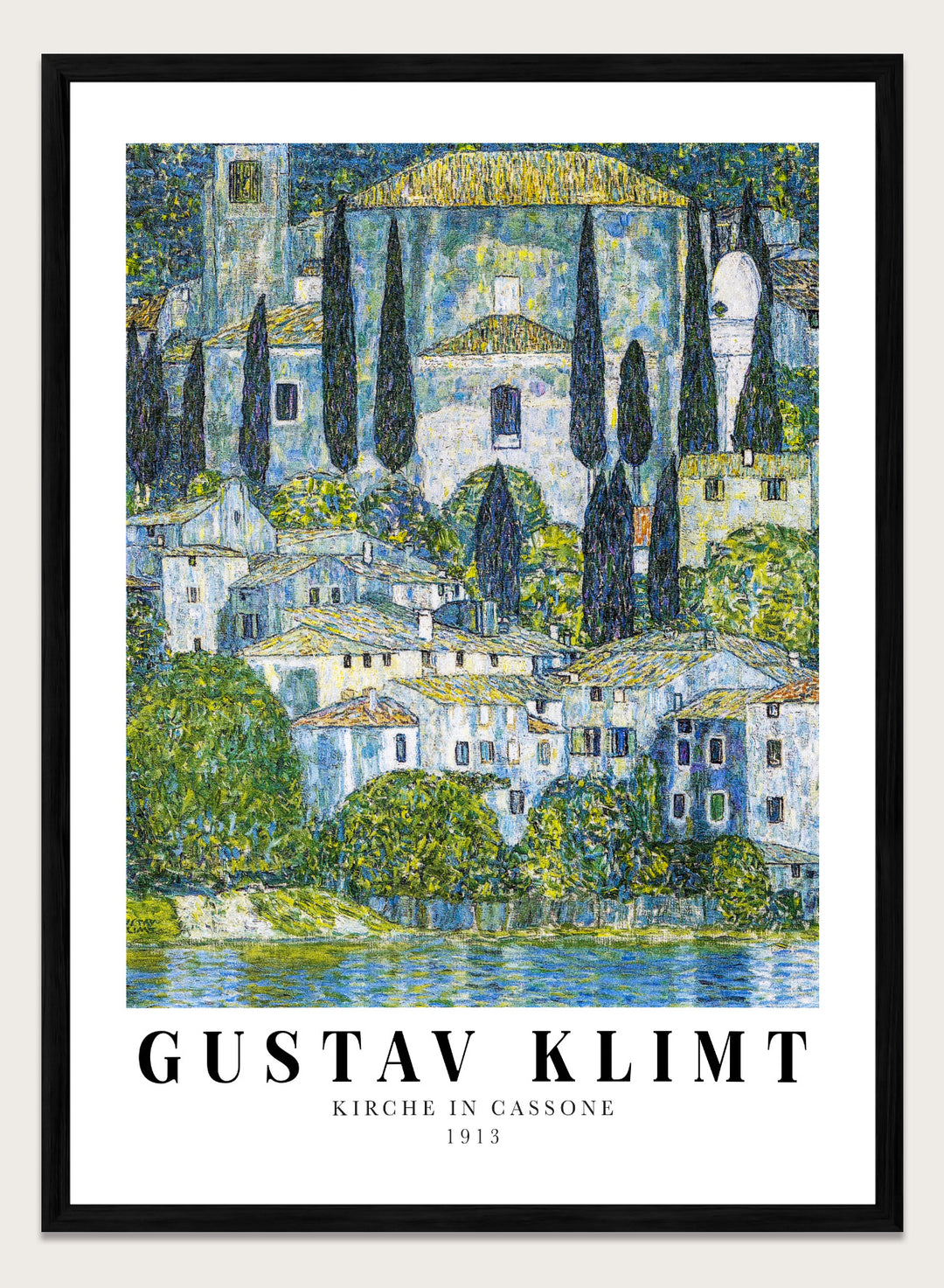 Gustav Klimt Kirche in Cassone 1913 Art Print