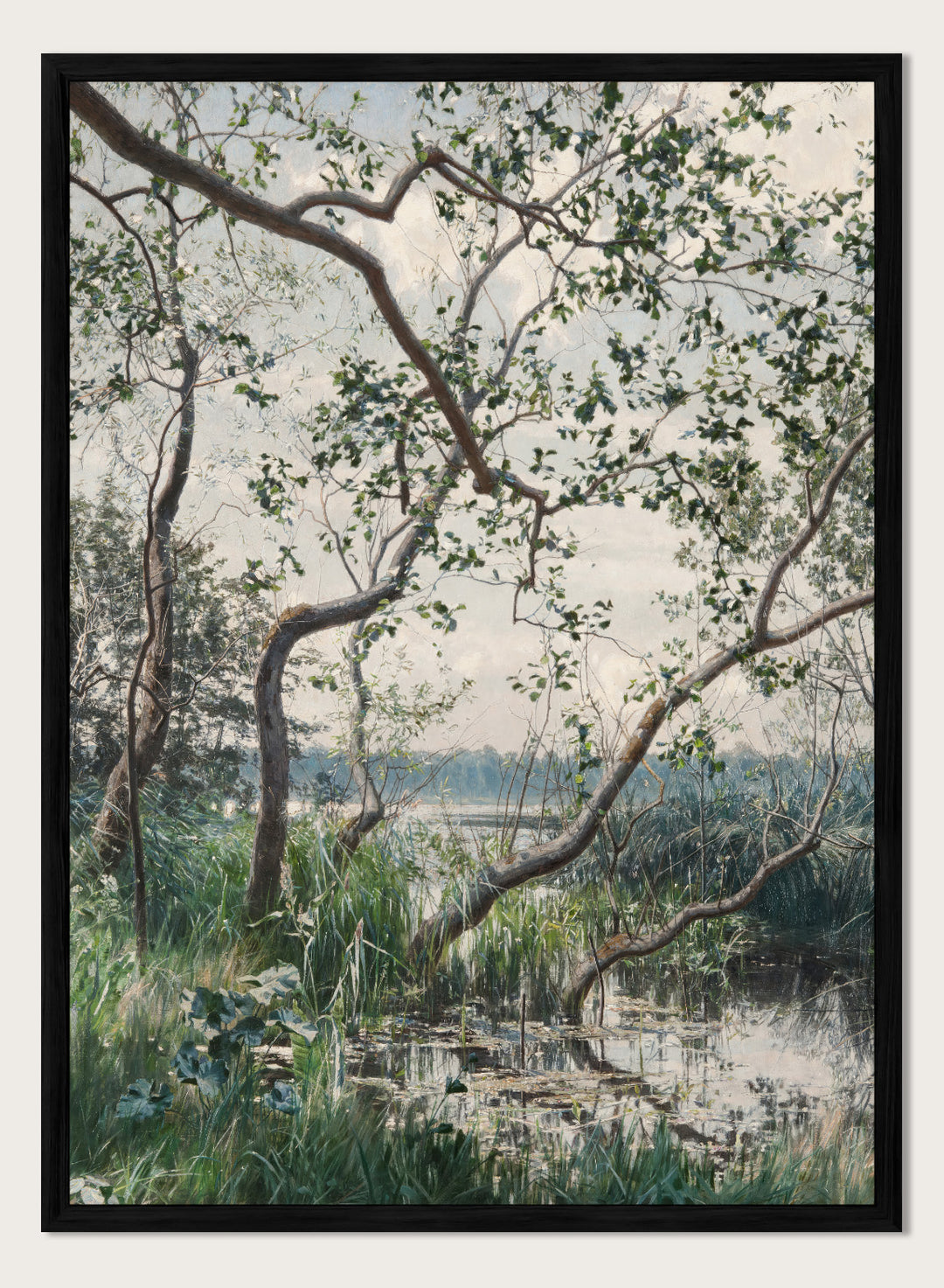 "Water Vegetation, Motif from Östergötland" Art Print