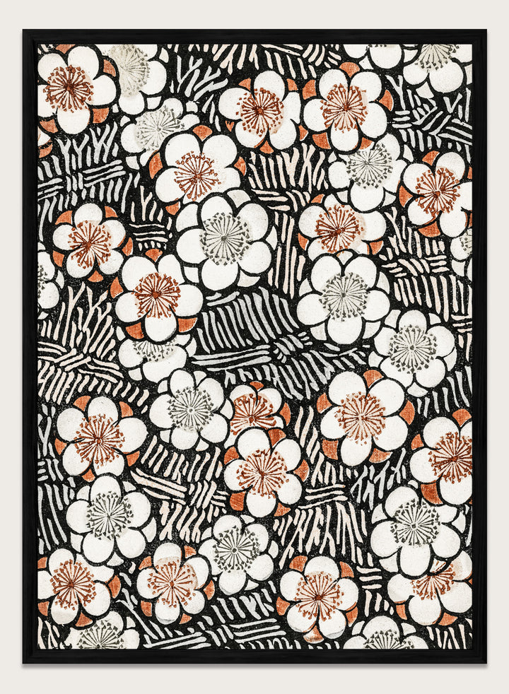 Watanabe Seitei Floral Pattern Art Print