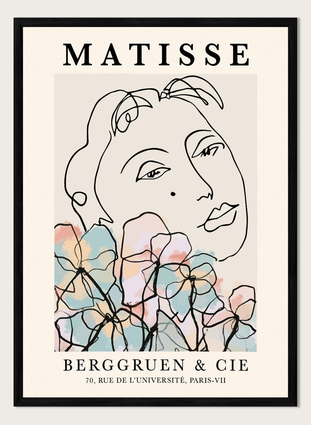 Woman with Flowers by Henri Matisse Print