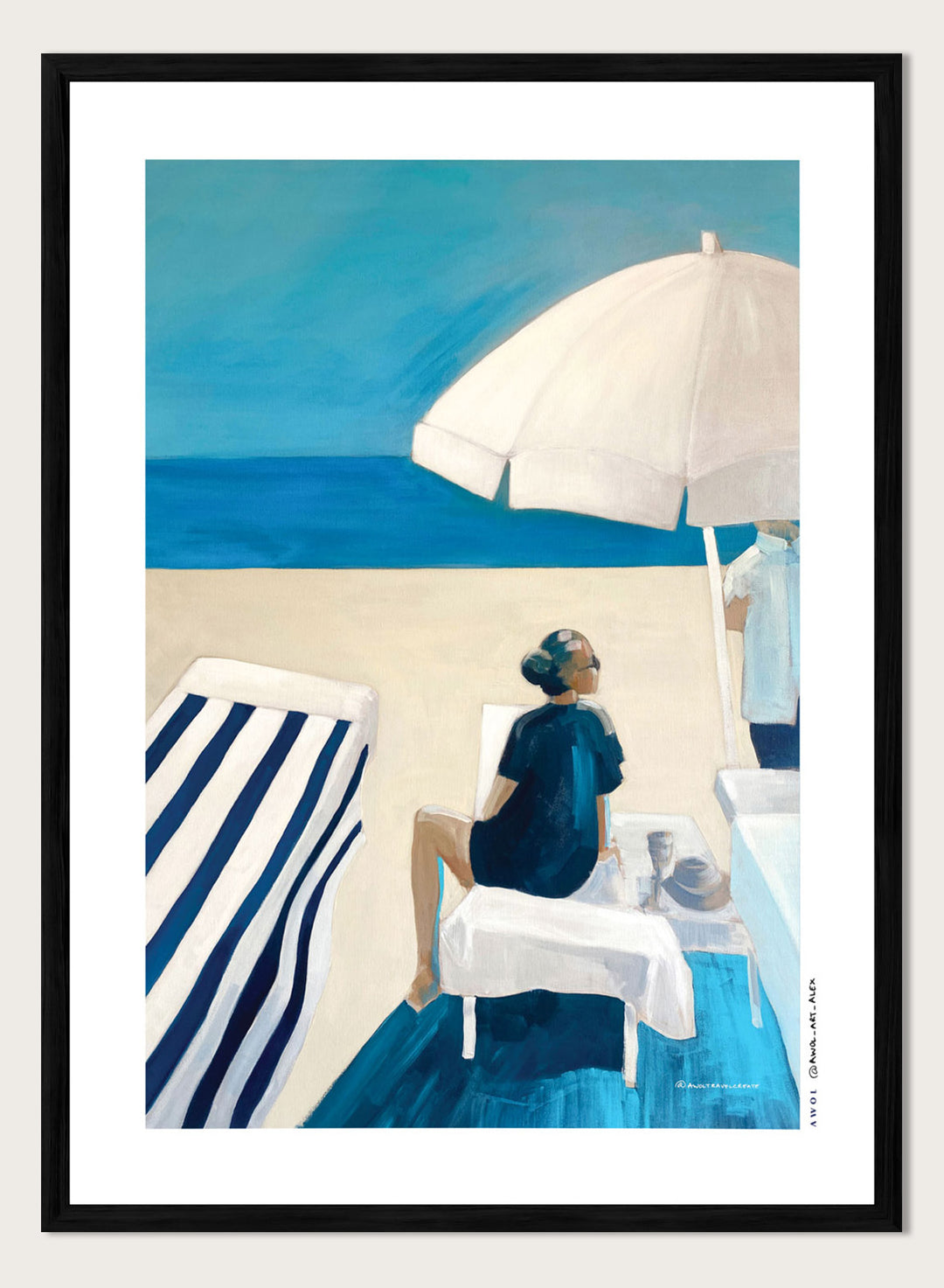 Awol Art Alex - Beach Day Serenity Art Print