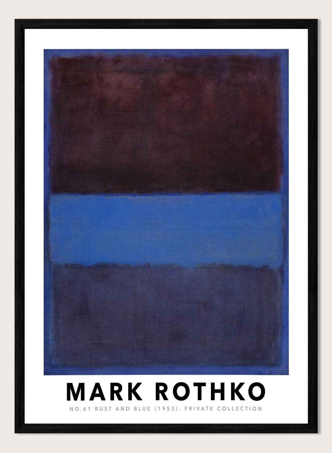 Mark Rothko No. 61 Rust and Blue 1953 Art Print