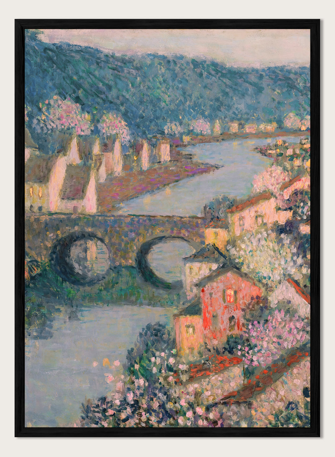 "Houses on the River" Art Print