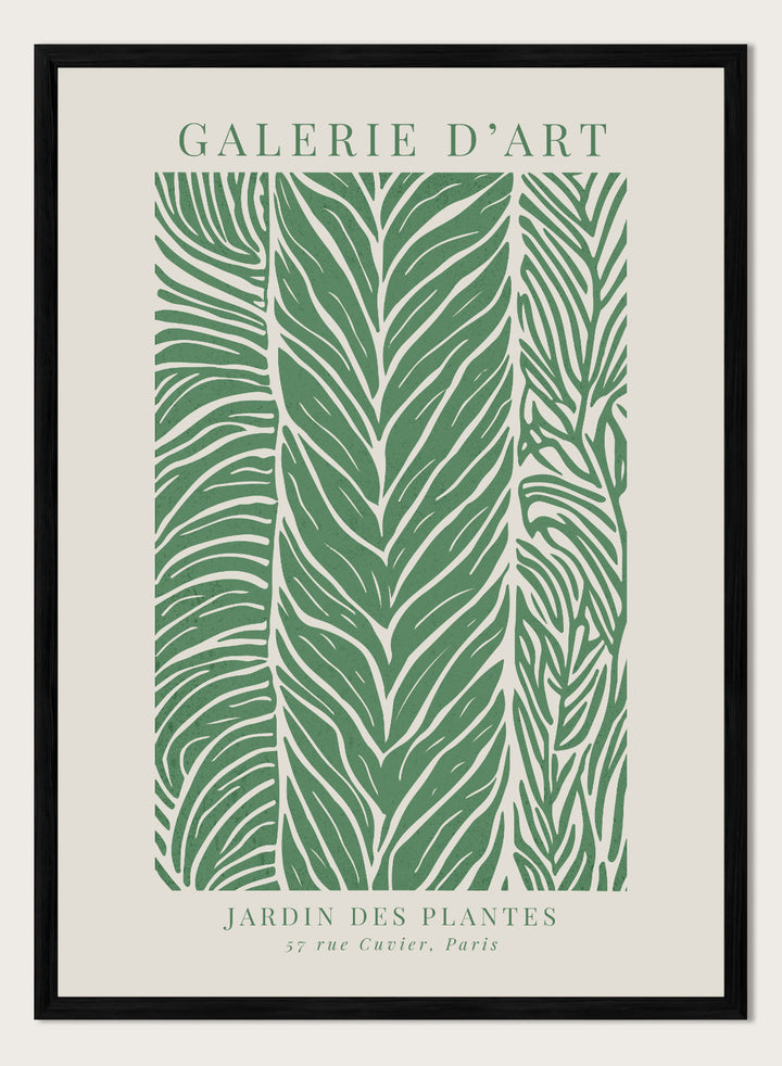Green Garden of Plants Abstract Foliage Art Print