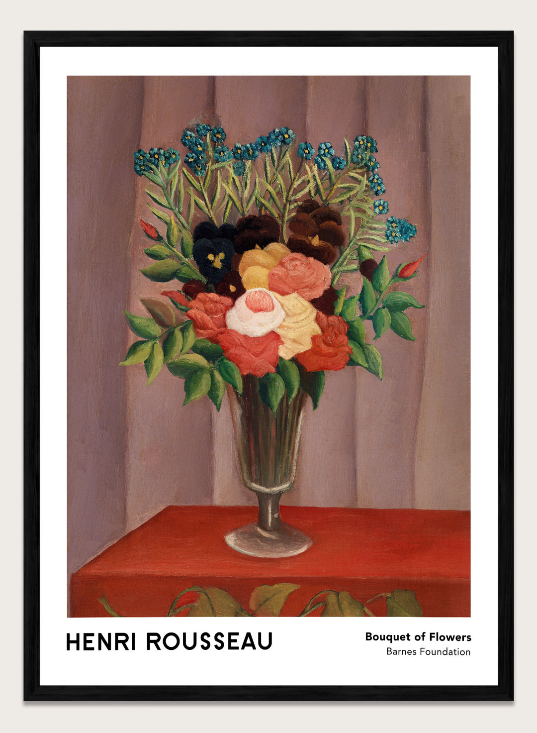 Henri Rousseau Bouquet of Flowers Art Print
