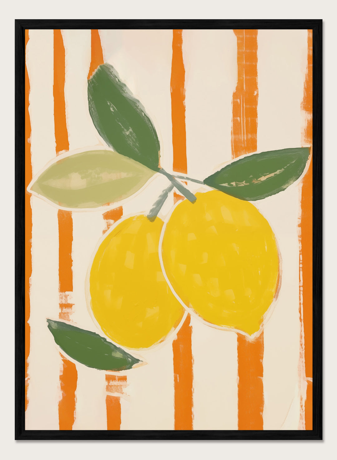 'Zest & Stripe II' Aesthetic Art Print