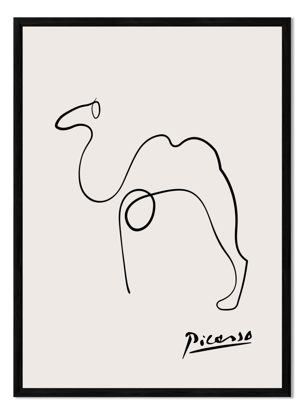 Pablo Picasso Camel Sketch Line Art Print