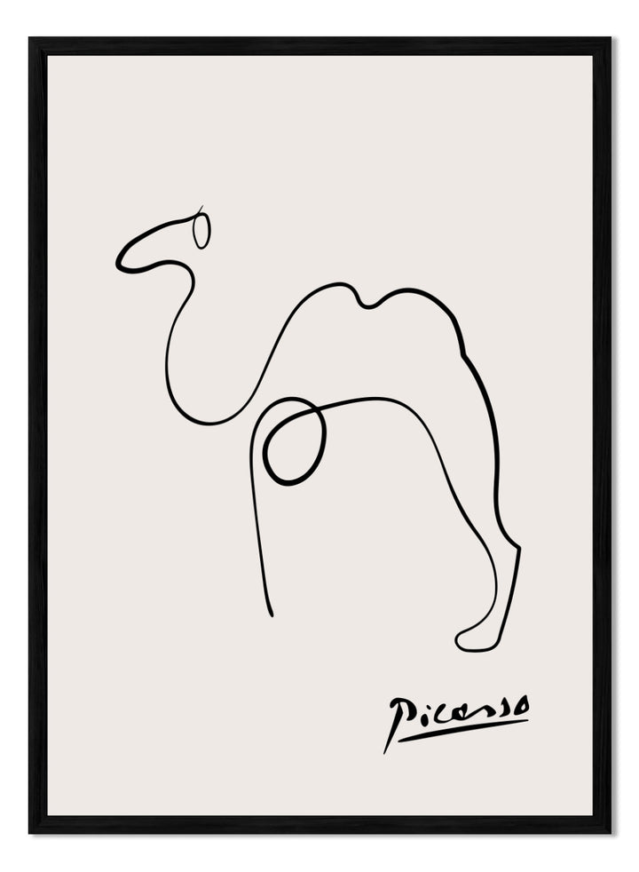 Pablo Picasso Camel Sketch Line Art Print