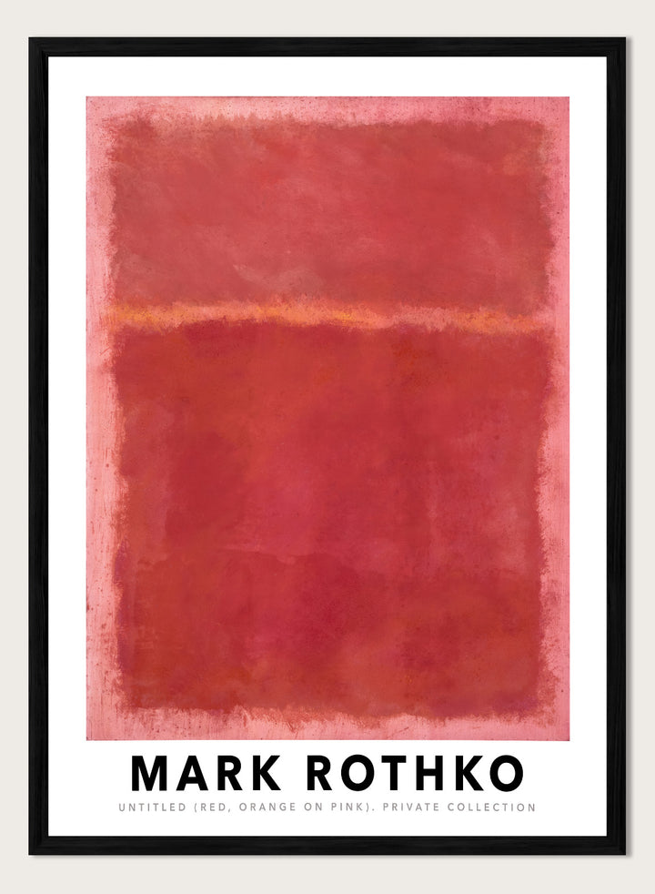 Mark Rothko Untitled (Red, Orange on Pink) 1968 Art Print