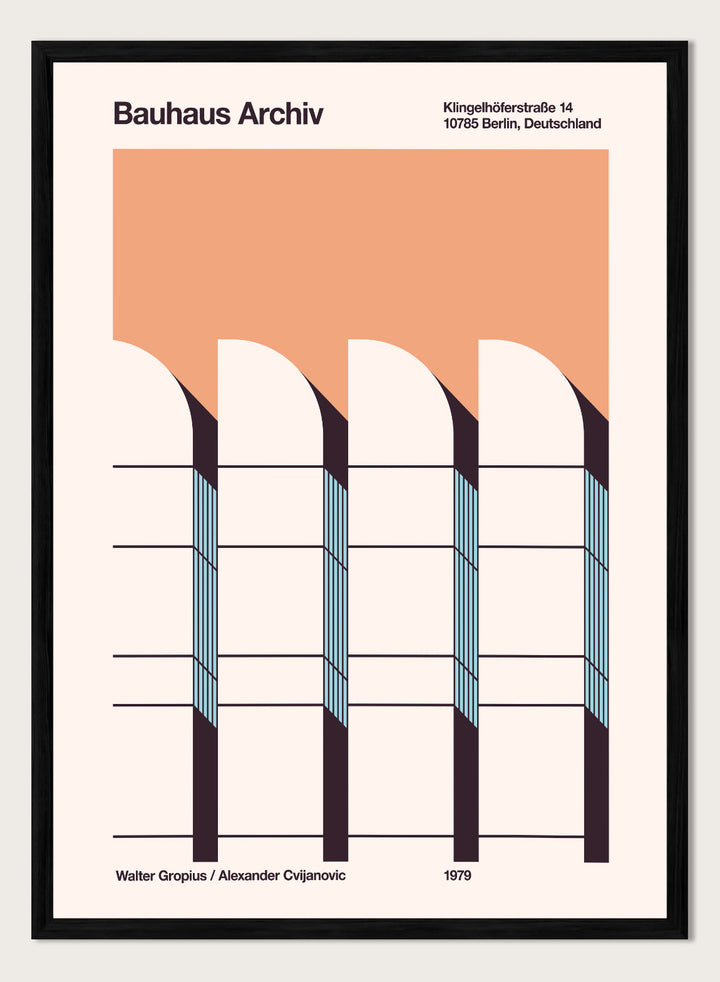 Florent Bodart - Modernist Arched Facade Art Print