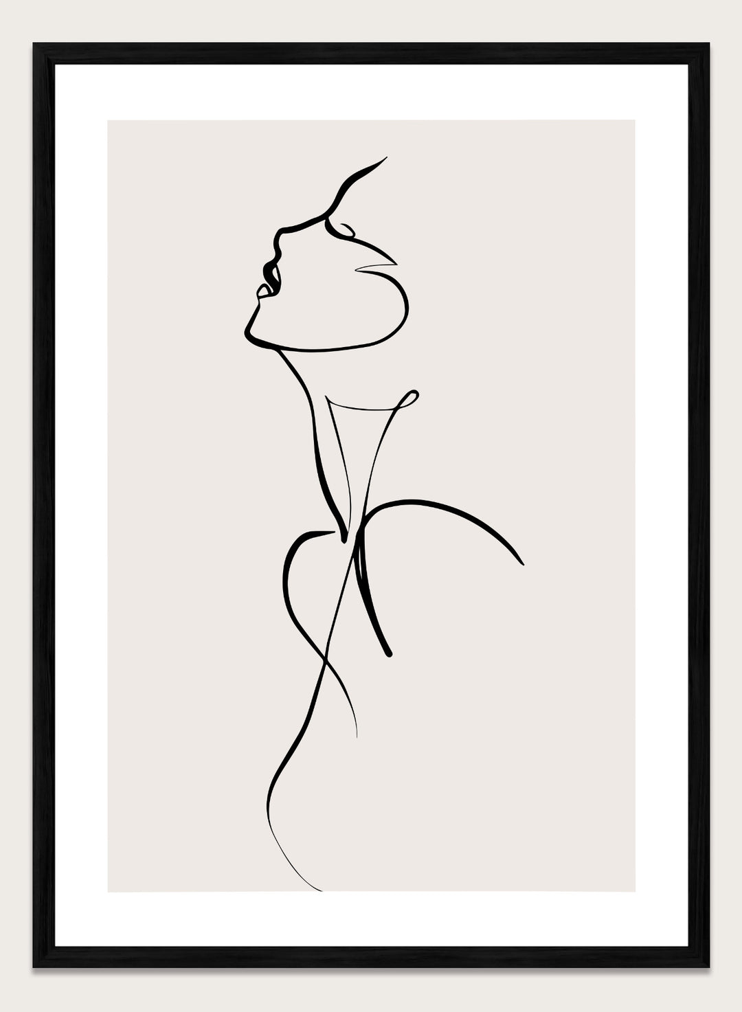Silhouette Line Art Print