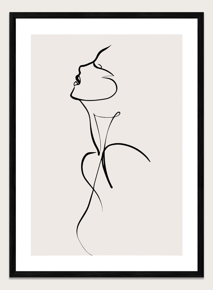 Silhouette Line Art Print