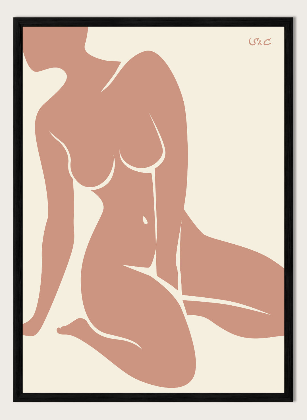 Abstract Figure Art Print #WP10