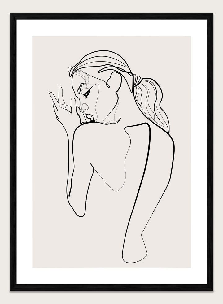 Silhouette Line Art Print