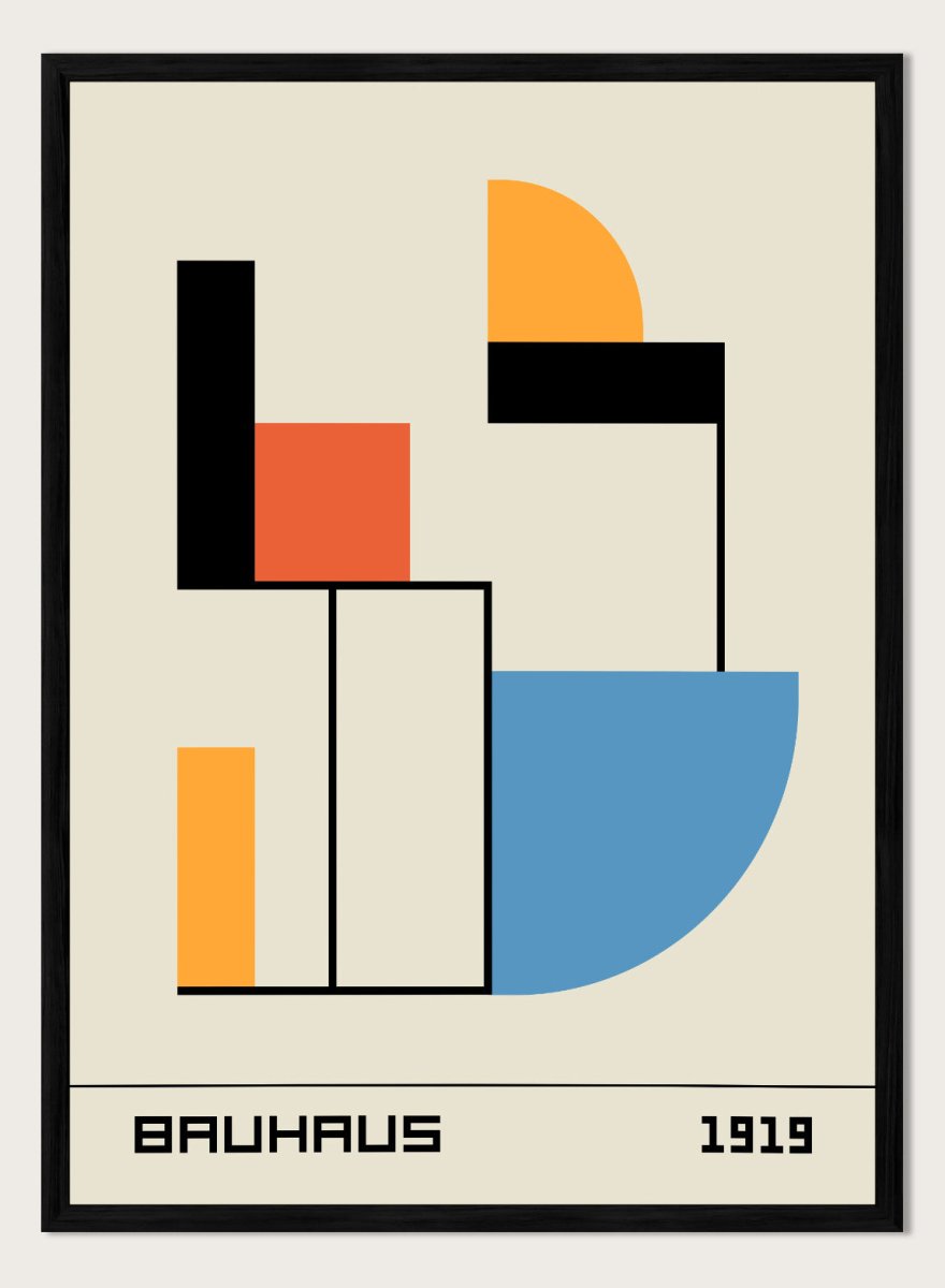 Bauhaus Geometric Shapes 1919 Art Print | Bauhaus Ausstellung