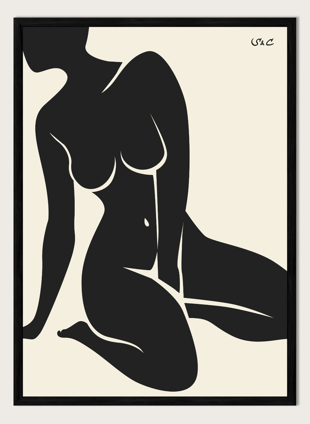 Abstract Figure Art Print #WP10