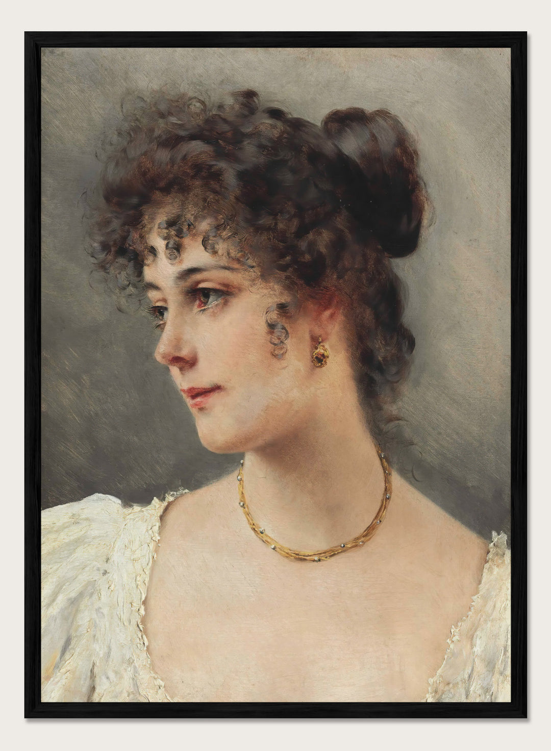 "A Young Beauty" Art Print